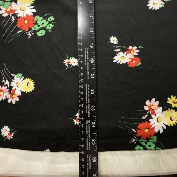 Jules & Leopold 2X Black Daisy Floral Print Cap Sleeve Top Excellent Cond Canada - Picture 6 of 7
